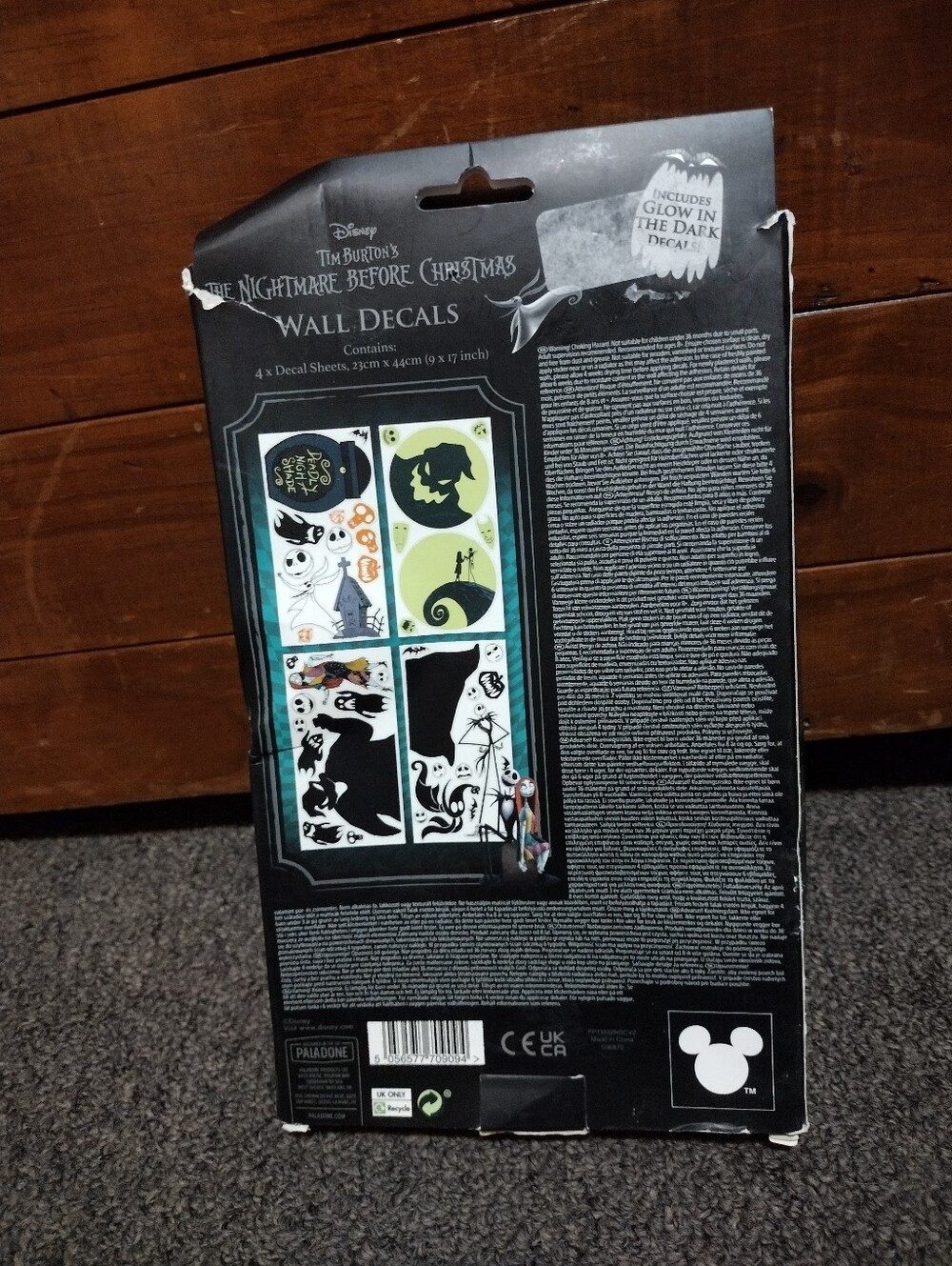 Disney Tim Burtons Nightmare Before Christmas Wall Decals Glows In The Dark 40 - Picture 2 of 2